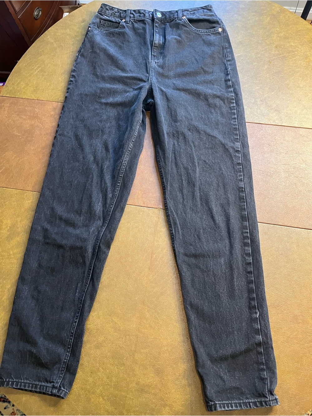 ASOS Jeans Black High Waisted Barrel Leg Women’s 32x36 Tall